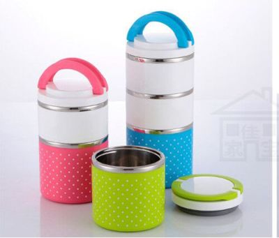 Stainless steel insulation boxes multilayer insulation barrel three layer seal student lunch box