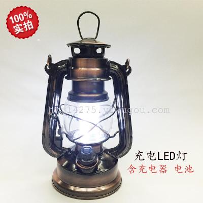 Vintage retro LED Rechargeable emergency lamp outdoor tent portable lamp