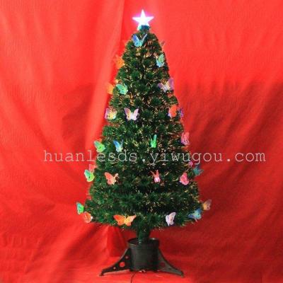 Butterfly Christmas tree LED fiber optic Christmas tree ornament tree