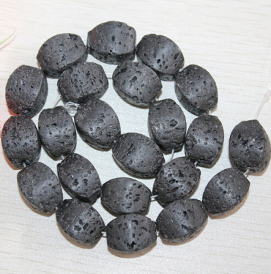 [YiBei Coral]natural volcanic rock 8*18mm multi - shaped semi - finished volcanic stone wholesale