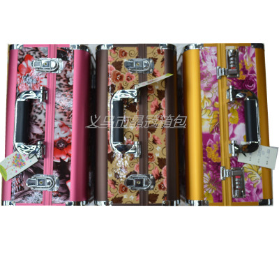 New High-End Double-Open Multi-Purpose Aluminum Alloy Makeup Box Storage Box Jewelry Box Portable Cosmetic Case