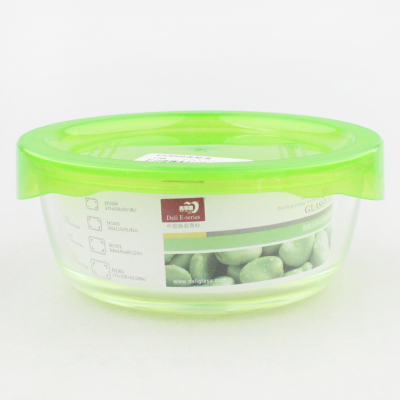 Simple glass bowls of Green apples gift box, lunch box EK3004 storage box