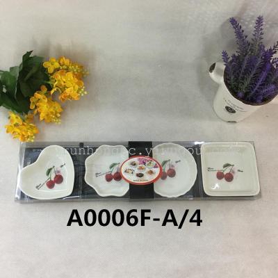 Factory direct high-end Hotel meals snacks creative ceramic dish of seasoned dish variety