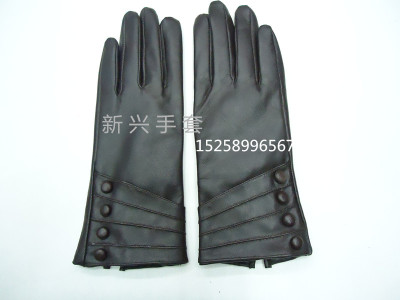 New ladies leather gloves with long leather gloves and gloves.