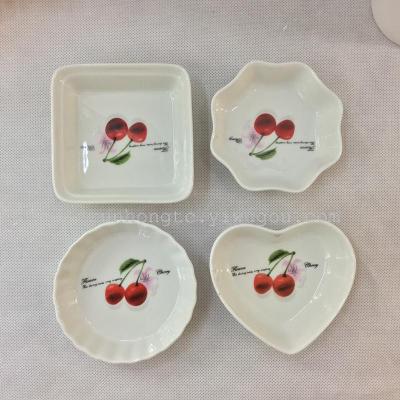 Factory direct high-end Hotel meals snacks creative ceramic dish of seasoned dish variety