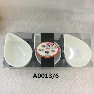 Factory direct high-end Hotel meals snacks creative ceramic dish of seasoned dishes