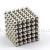 Supply barker ball color magnet plated silver plated nickel