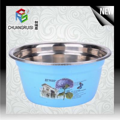Paint color printing of stainless steel oil pan deepen