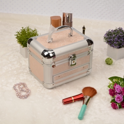 The new portable multilayer jewelry box Guanyu festive special professional makeup box