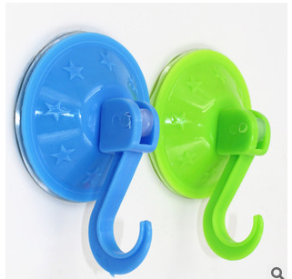 D439 Large 7.5cm Suction Cup Hook Wall Strong Plastic Seamless Hook