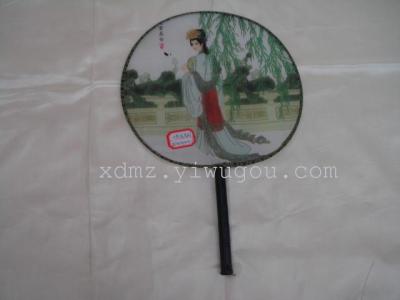 Large printing house fan fan fan dance props classical silk