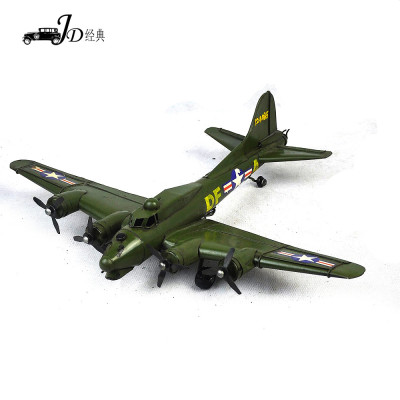 Factory Direct Sales Antique Wrought Iron Aircraft Model Cafe Bar Decoration Creative Home Decoration Crafts