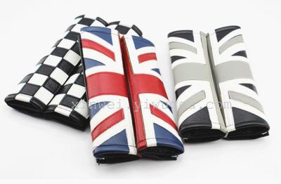 Fashion Seat Belt Hood BMW Mini ONE Universal British Flag Shoulderpads