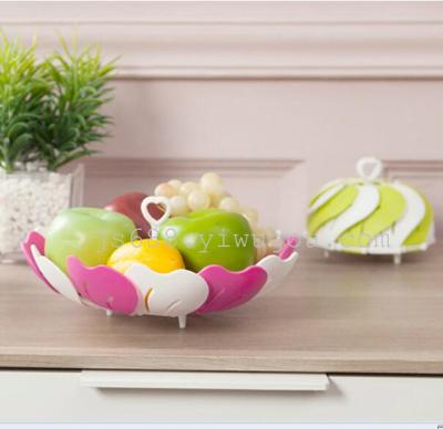 Creative Lotus can be folded fruit basket can be put in a box of candy dish