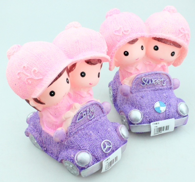 Ten distribution stores not afraid of falling sugar technology piggy driving girls Doll Toy piggy bank
