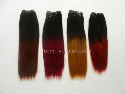 A piece of hair piece color hair piece receives gradual change straight hair piece wig