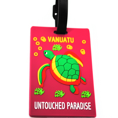 The factory PVC soft turtle animal cute professional custom luggage tag