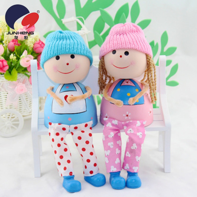Flower Couple Wedding Decoration Doll Small Ornaments Decoration Shaking Head Doll By06