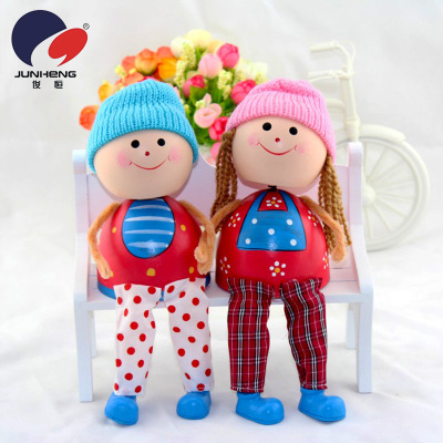 Flower Couple Wedding Decoration Doll Small Ornaments Decoration Shaking Head Doll By01