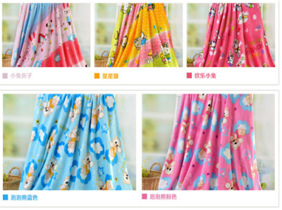 Double-Layer Cloud Blanket Double-Sided Children's Blanket Super Soft and Thick Cartoon Blanket Children's Blanket