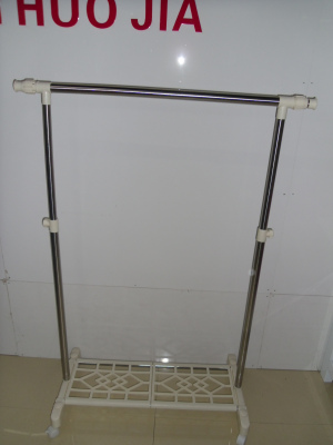 The clothes rack frame supply landing special exhibition can telescopic clothing display rack