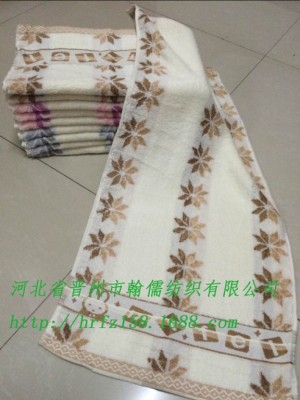 Manufacturers selling kapok Miffy Jacquard Ribbon leaves supermarket gift advertising creative towel towel