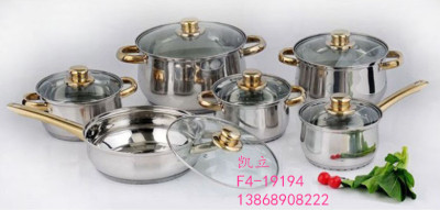 Stainless Steel Pot 12PCs Pot Set 12PCs Set Pot Set