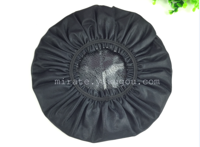Factory direct black PVC side elastic bath cap