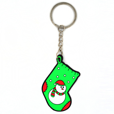 PVC PVC Keychain 3D Dijiao Christmas holiday promotion Keychain