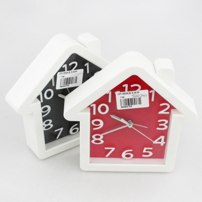 Ten yuan boutique personality style clock cartoon alarm clock CF1293A house shaped alarm clock