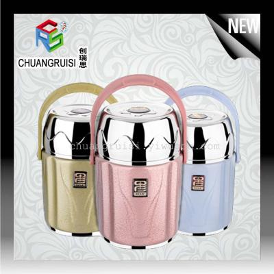 New design color stainless steel thermal lunch box