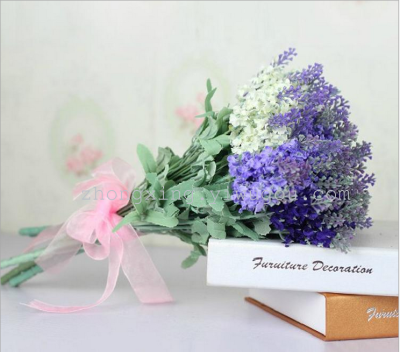 Best selling simulation//artificial silk flowers and plastic flowers 10 Provence Lavender