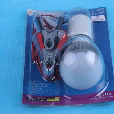Foreign Trade Export 5W LED Globe with Four-Meter Wire Lamp Head Switch Silver