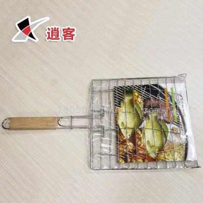 Trumpet fish barbeque Grill s double fish caught grilled fish net clip double fish nets