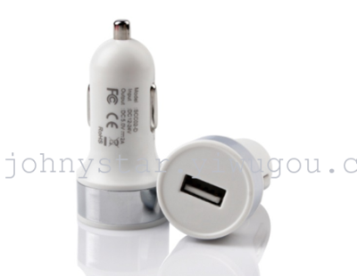 JS-4670 new single USB aluminum round car charger