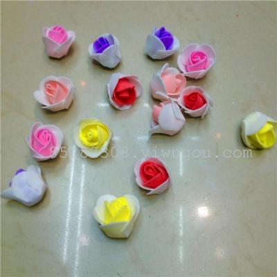 Double color PE foam roses, wedding flowers, wedding candy boxes accessories flowers