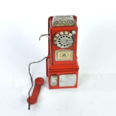 Metal crafts hand-made old vintage telephone model metal crafts home software package