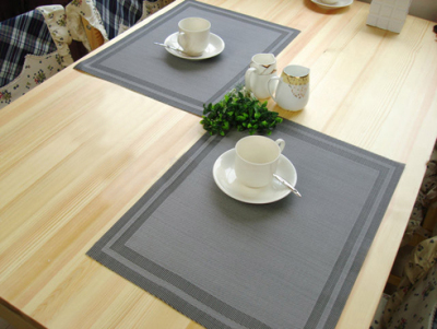 High-end hotel western restaurant western food mat environmental protection PVC anti-slip insulation table mat.