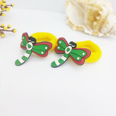 Cute PVC soft toys children hair accessories mix multicolor towel ring