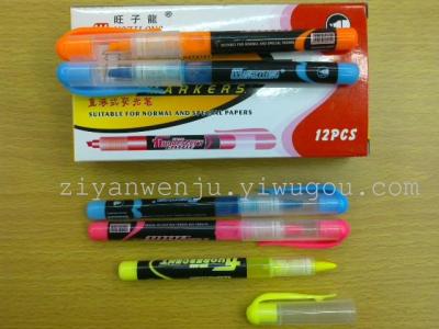 Straight liquid fluorescent pen a variety of color writing smooth