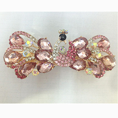 Latest fashion elegant Crystal Cross clip encrusted hair clip factory direct supply