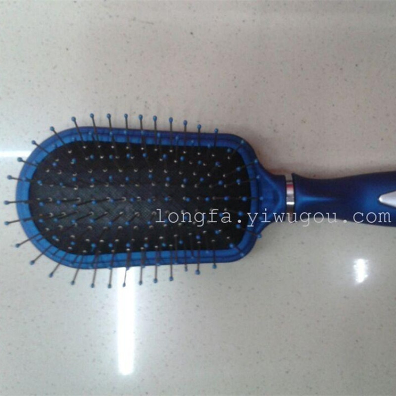 隆发vanessa厂家直销 塑料按摩梳 滚梳美容美发梳钢齿梳