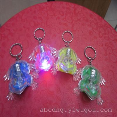 Keychain light frog Keychain light Flash factory direct sale K4