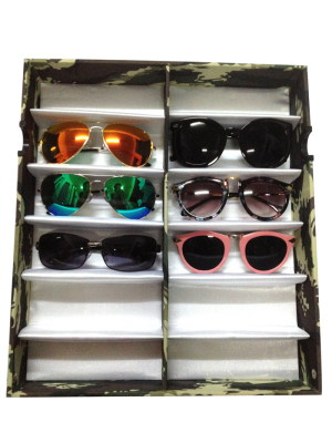 12 Camo sunglasses display box AQ206