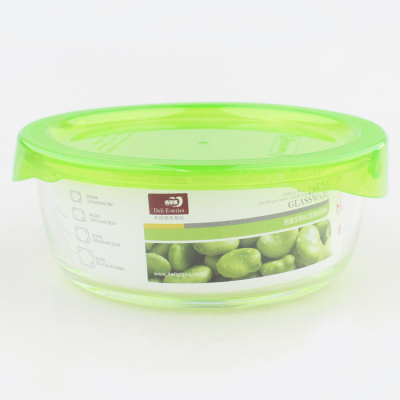 Simple Tempered Glass Bowl Gift Crisper Egeria Ek3003 Medium round Crisper