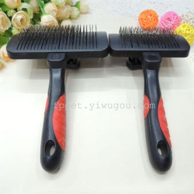 Semi auto push coat telescopic comb wool combs in addition to refuse to comb the dog brushes dog supplies