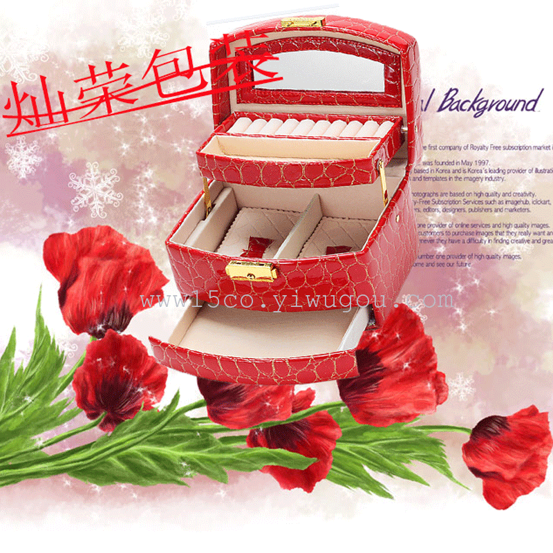 New senior PU leather jewelry boxes ring box jewelry box-style jewelry box