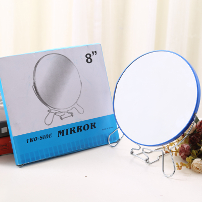 Aluminum side - side mirror 8 - inch double - side magnifying glass.