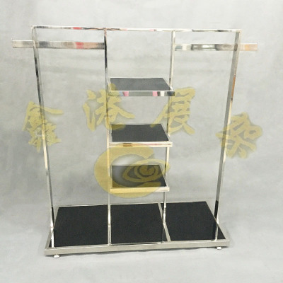 The mirror frame Nakajima Nakajima clothing display rack bar bilateral stainless steel clothes rack