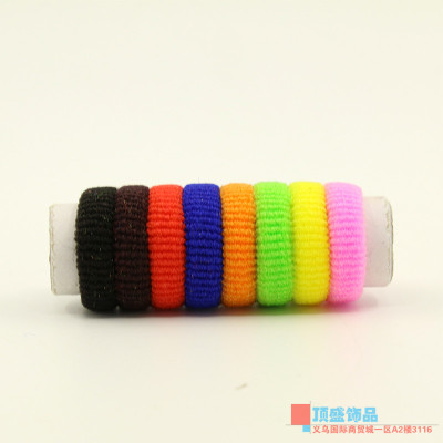 Korea jewelry color thread super elastic rope rings made by the wide arms export hair ornaments